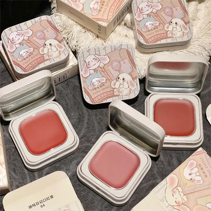 YIGUDIGU Multi-Use Lip & Cheek Mud Stick 4-in-1 Lipstick Blush & Eyeshadow,Velvet Matte Cream,One Stick for Eyes,Lips & Cheeks