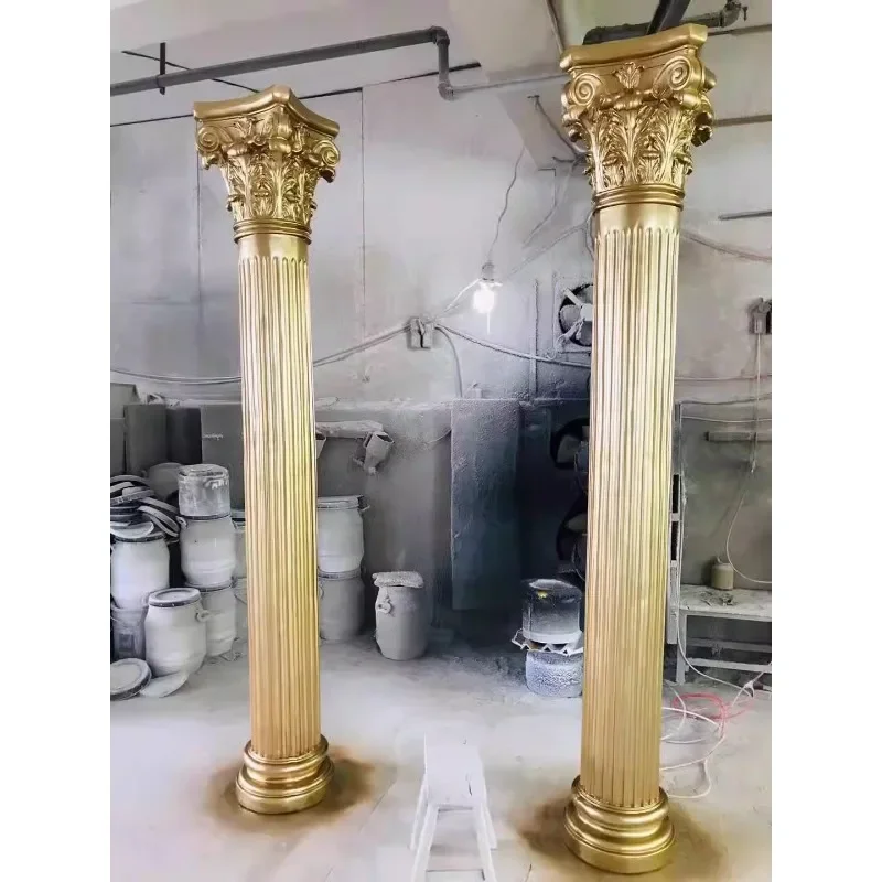 New wedding props, fiberglass columns, stage road leads, large European Roman columns, wedding welcome area ornaments