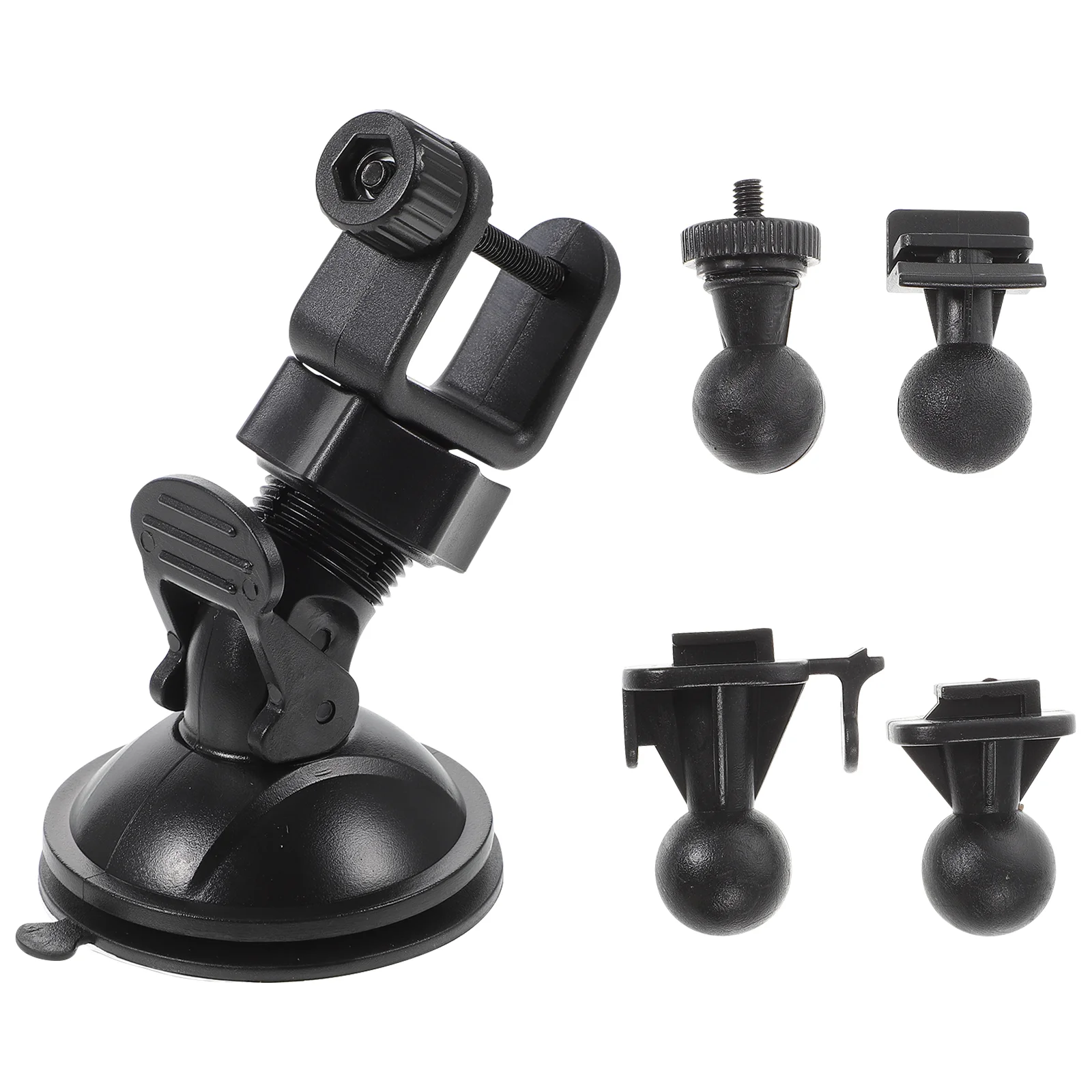 

Spinning Ball Car Suction Cup Bracket Cups Dashcam Mount with Swivel Adapters Auto Dvr Holder Plastic