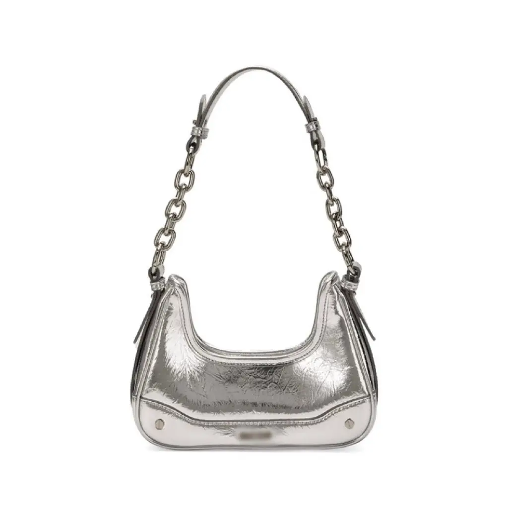 Women Bag Genuine Leather Chains Fashion Casual Zipper SOFT Shoulder Bag Handbag Purse Luxury Women Bag Euro-America Style