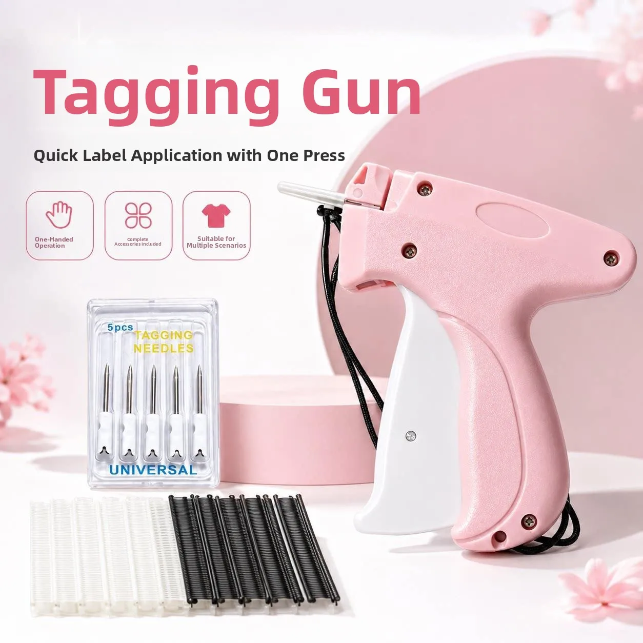 Handheld Fine Needle Tag Gun Clothing Label Gun Tag Gun Garment Labeling Machine Tag Gun Adhesive Pin Gun Industrial Sewing M...