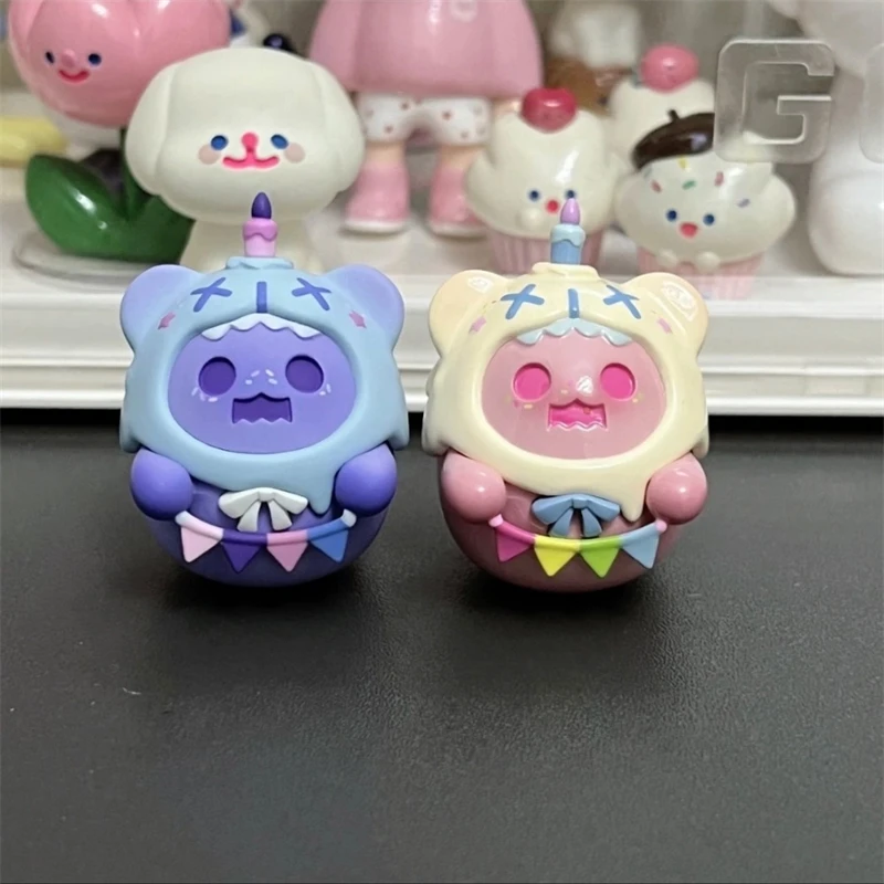 ShinWoo Ghost Bear Happy Birthday Raspberry Strawberry Blueberry Action Figure Toys Doll Car Decoration Birthday Kids Girls Gift