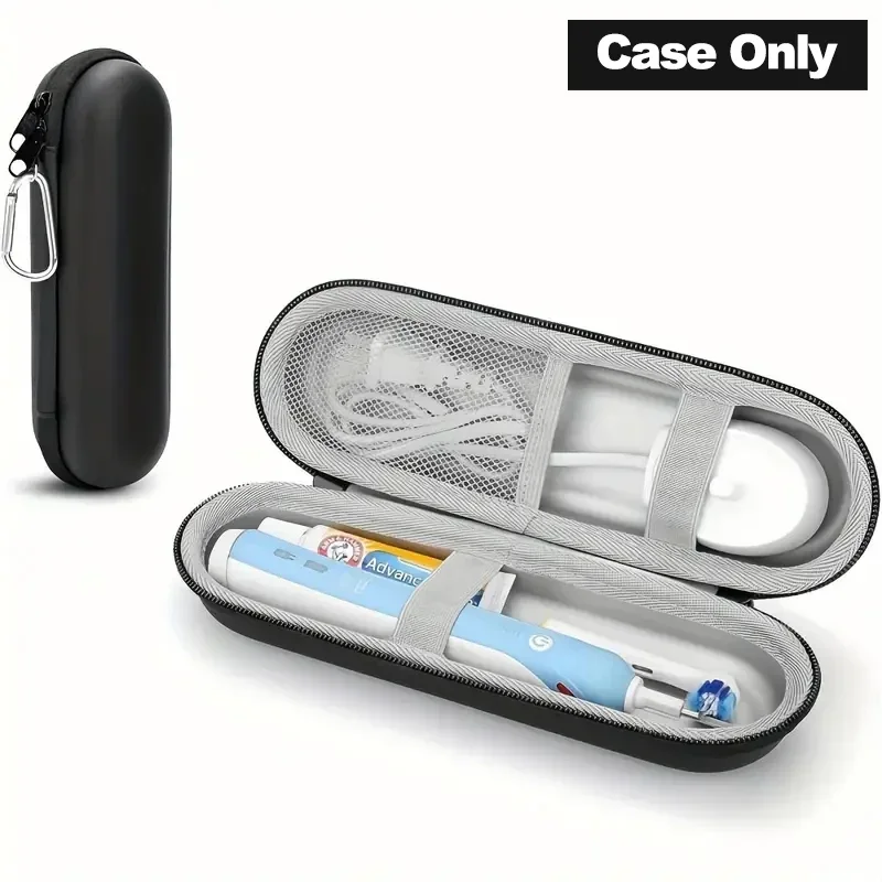 Shockproof Waterproof EVA Electric Toothbrush Travel Case Large Capacity Portable Protective Organizer for Brushes Heads