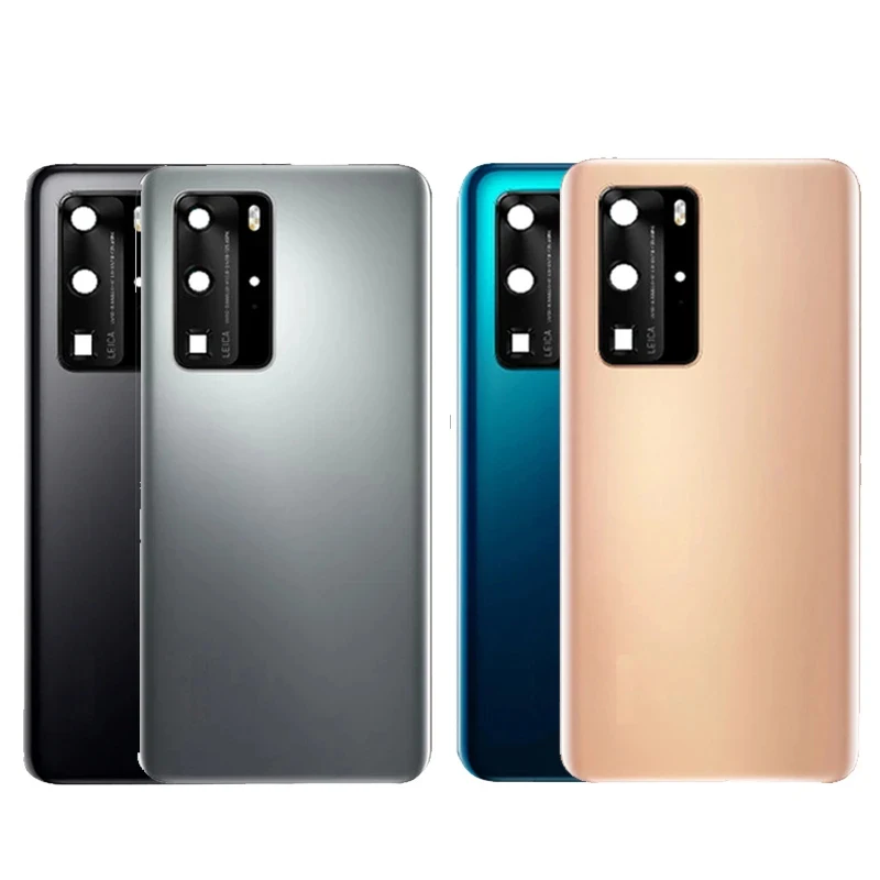 High quality Rear Back Housing Door For Huawei P40 Pro Glass Battery Cover For P40  Back cover Housing Case Replacement Parts