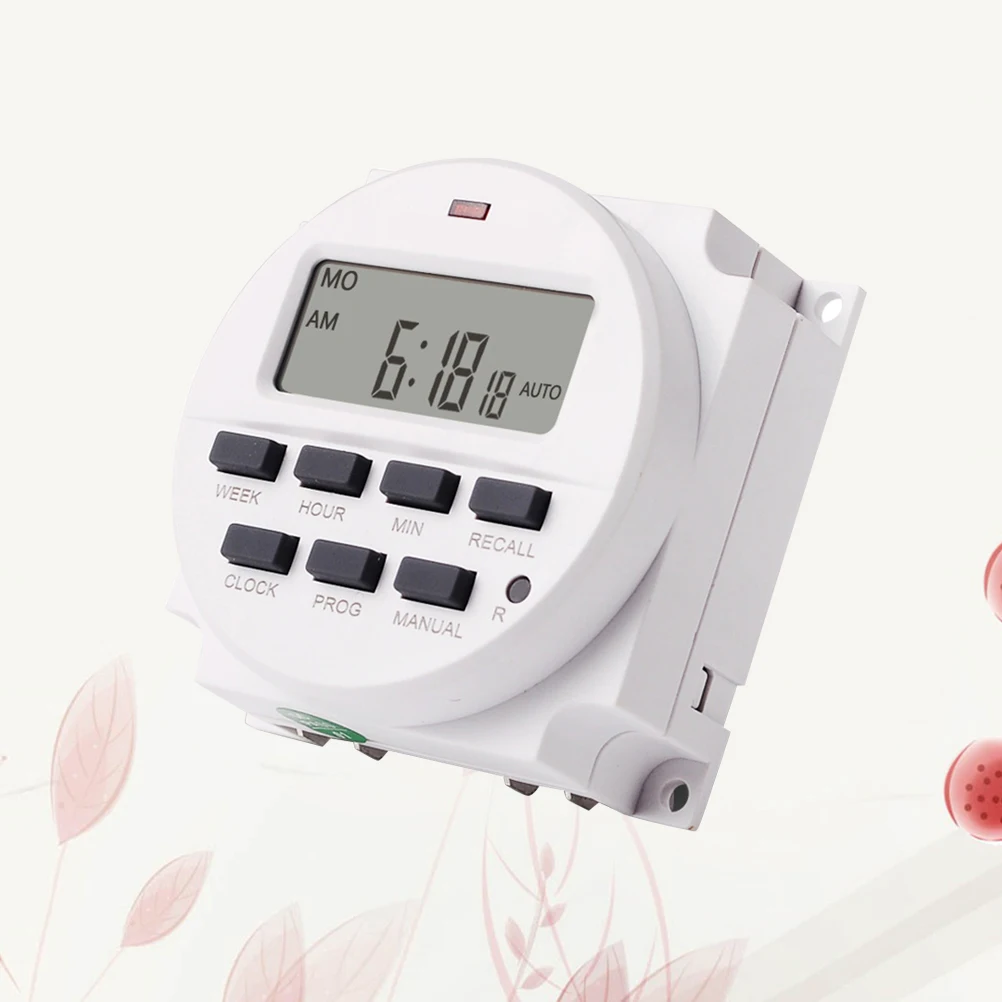 

16 Programs 220V Digital Lcd Weekly Programmable Microcomputer Time Control Switch For Electrical Appliances Neon Lights