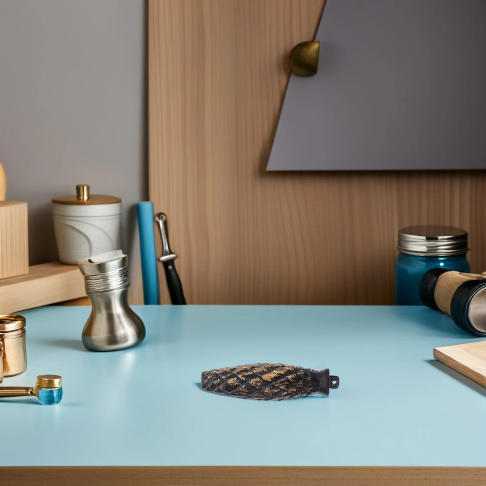 

2Pcs Clock Pendulum Decoration Pine Cone Shaped Plastic Wall Clock Replacement Parts Mechanism Accessories