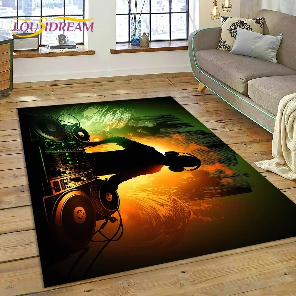 Vinyl Record Music DJ Screen tape Carpet Rug for Bedroom Living Room Home Sofa Decoration,Children Game Large Decor Floor Mat