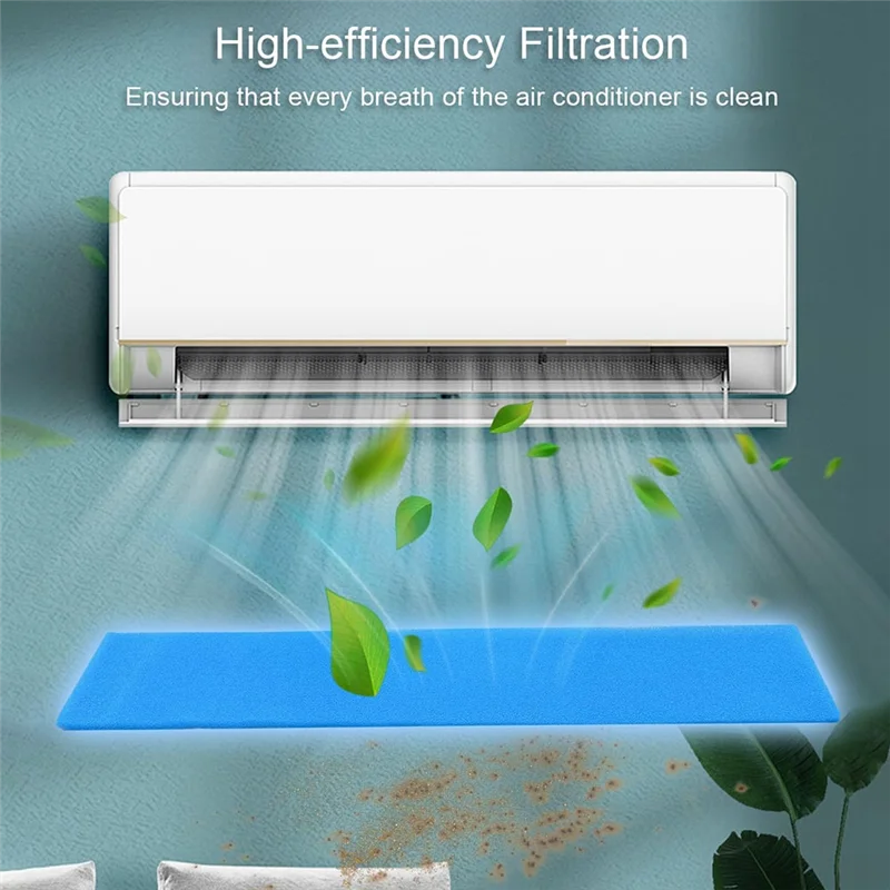 HRBAJ-4 Uds Mini filtro de aire dividido de repuesto para Mitsubishi Electric MSY-GE24NA MSY-GL24 MSY-GL24NA-U1 sin marcos