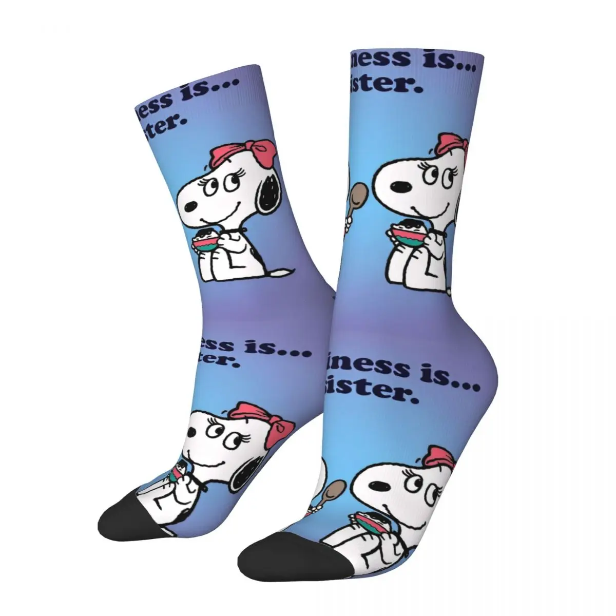 Snoopys kaus kaki senang stoking lucu pria kaus kaki Skateboard nyaman musim gugur desain kaus kaki antiselip