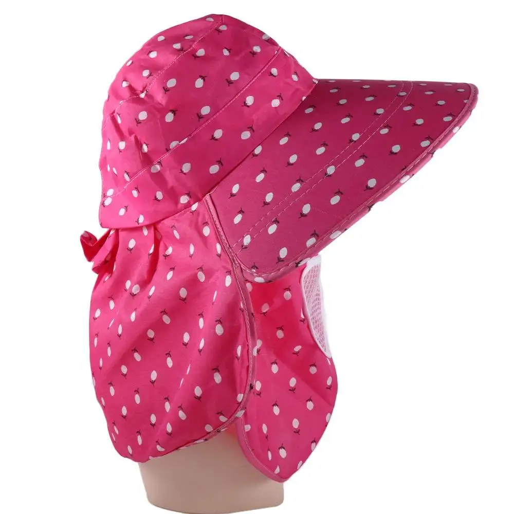 

Mountaineering Hat Mother Sun Hat Big Brim Hiking Caps Cover Face Women Sun Hat With Neck Flap Bucket Hat Summer UV Protection