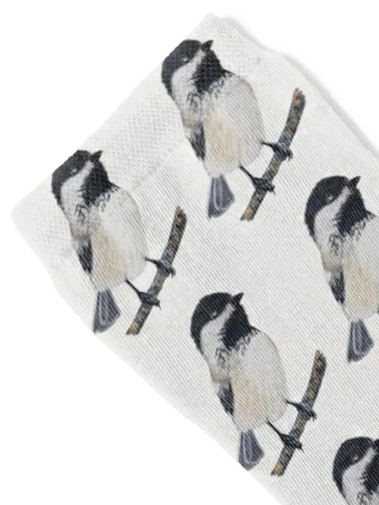 Chickadee-Chaussettes de sport anti-ald personnalisées pour hommes et filles, dessin 2