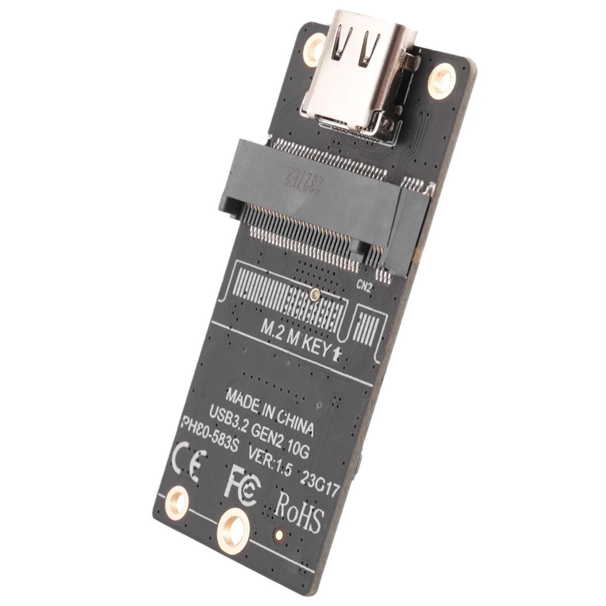 M.2 to Type-C SSD Enclosure Adapter M2 NVME HDD Enclosure Interposer Board JMS583 Chip 10Gbps Support 2230 2242 2260 SSD
