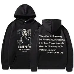 In Memory of Liam Payne Tribute 1993-2024 Pullovers Hoodies Men's Women's Clothing Harajuku Hip Hop Sweatshirt Hoodie Streetwear