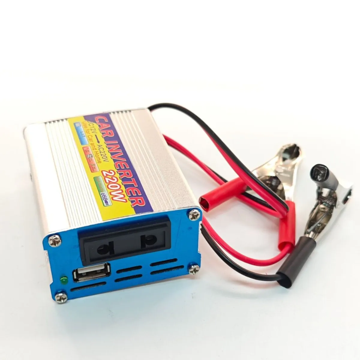 Compact, portable, high-power 12V to 220V clip for foreign trade, USB multi protection car inverter