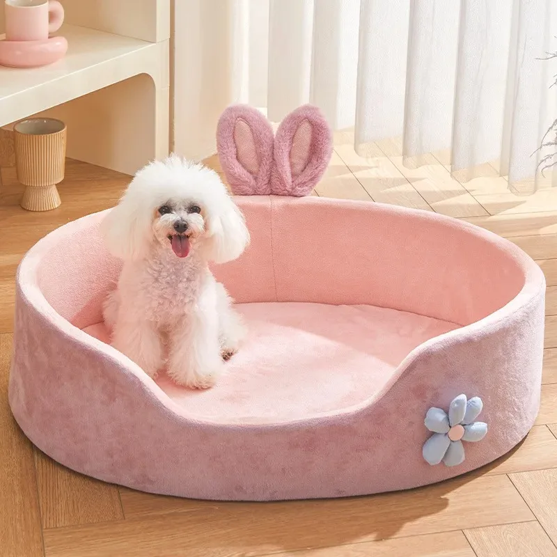 Cats Beds Fluffy Accessory for Winter Puppy Bed Warm Accessories Plush Kitten Dog Mat Pet Products All Basket Cushions Houses