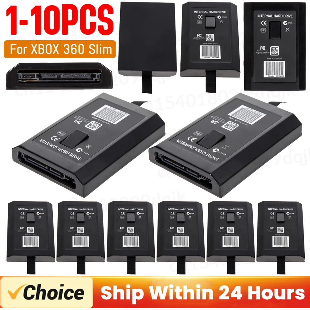 1-10 Uds carcasa interna para 20GB 60GB 120GB 250GB reemplazo de caja de disco duro HDD interno portátil para XBOX 360 Slim