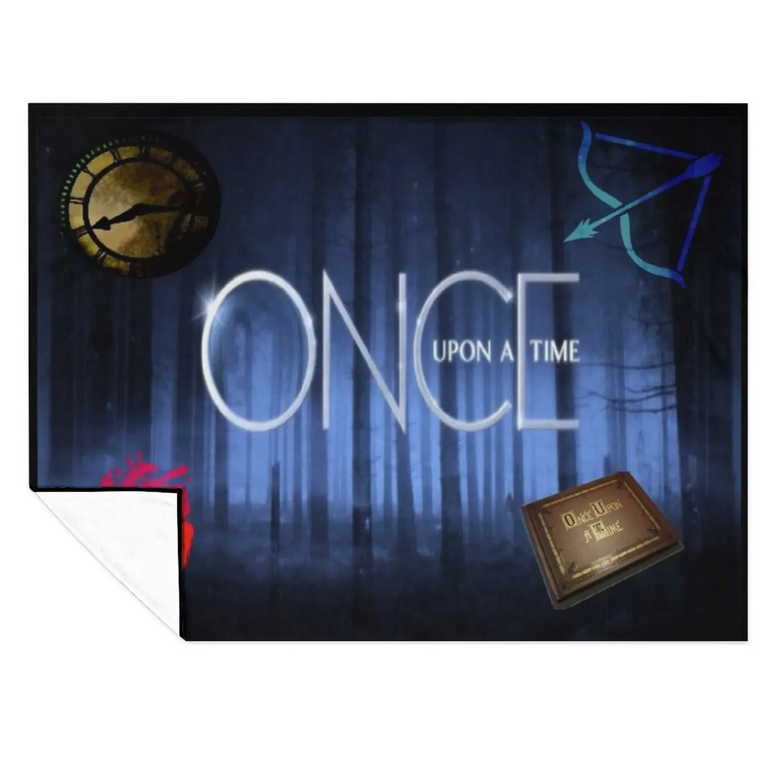 

ONCE UPON A TIME Throw Blanket manga Summer Beddings Cute Plaid on the sofa Blankets