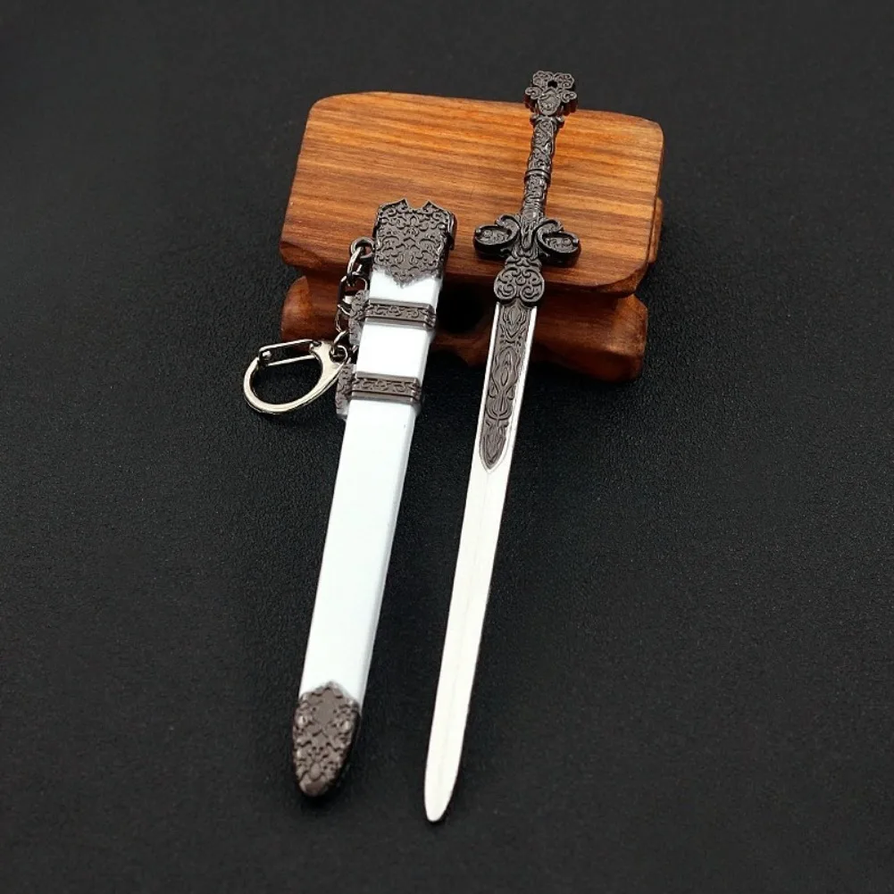 In Stock 16cm Purity Sword Peripherals Metal Model Japanese Samurai Sword Desktop Decoration Birthday Gift Toy Can Wholesaled