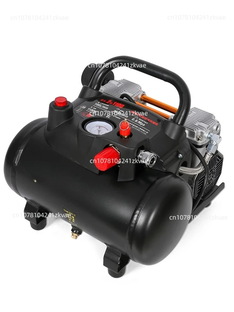 2200W 50L 200L/min 0.7Mpa Single Air Inlet Air Compressor  Pump Oil-free Black Carpenter Paint Dental Auto Repair