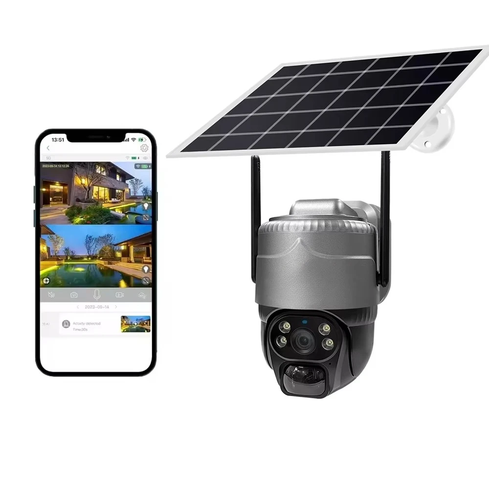 

V380PRO Factory Supply New Model Outdoor Wireless Solar 4G Network CCTV Camera System Two-Way Audio & Night Vision Function