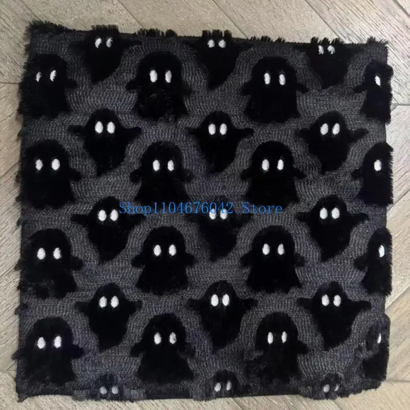 5asd Bat Pattern Specters Themed Pillow Cover for Halloweens Decorations Sturdy Plush Fabric