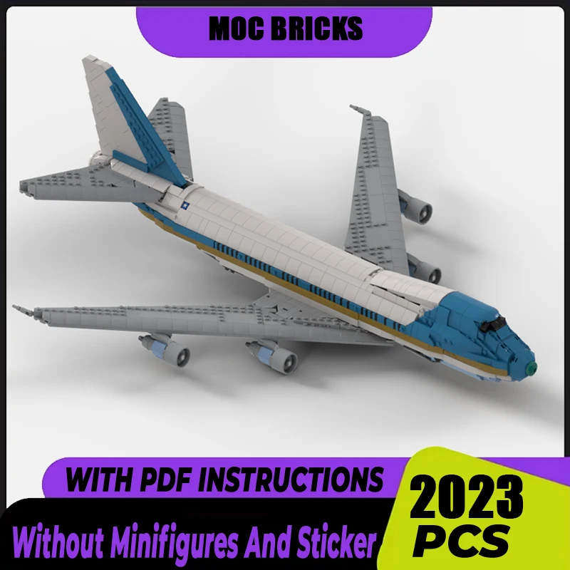 

Модель самолета Moc, строительные блоки, ВВС/Боинг 777, модель самолета, технологические кирпичи, сделай сам, сборка, строительные игрушки, подарки