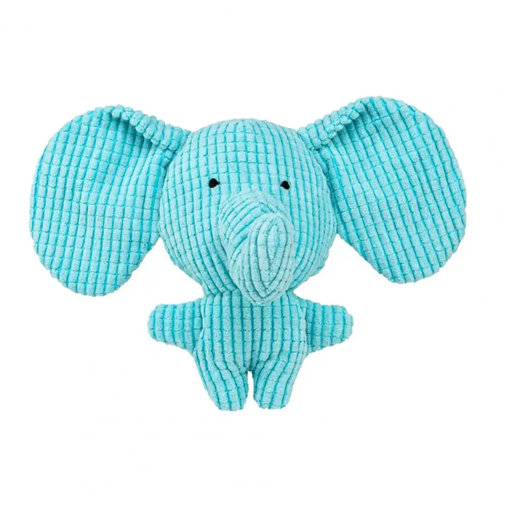Stuffed Elephant Dog Chew Toy Dog Toy Plush Dog Chew Toy Squeaky Puppy Teething Durable Stress Relief for Aggressive Chewers