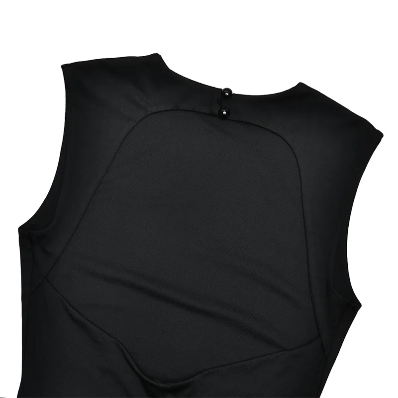 O-pescoço ruched drapeado vestido de noite feminino sem costas sem mangas vestido de festa múltiplas cores cintura alta saia de festa mais novo em estoque