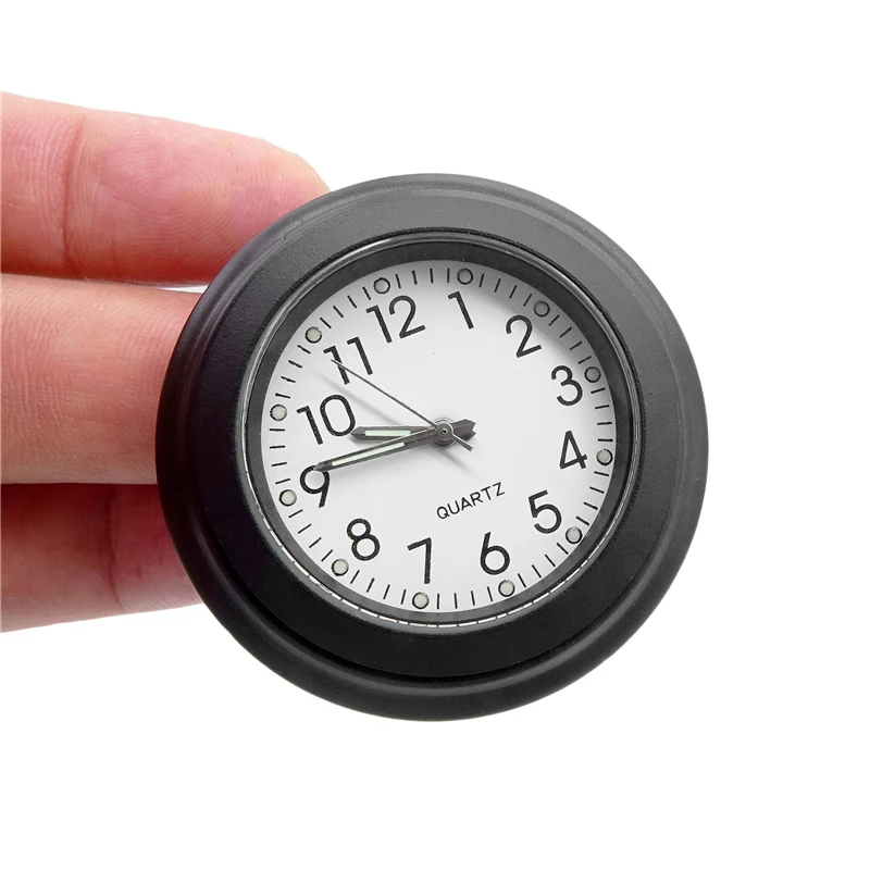 ユニバーサルモーターサイクルウォッチ,7/8インチ,クォーツ,防水,クロックホルダー,ハーレー,スズキ,ヤマハ用レンチ付き