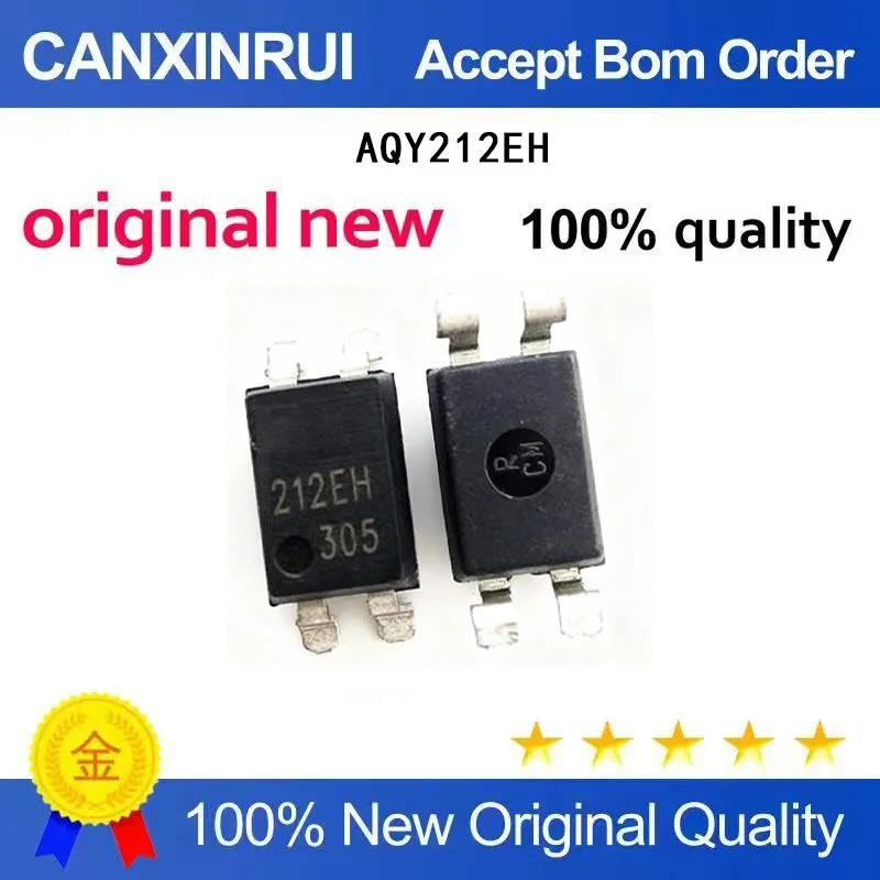 (5-100 Pieces) New AQY212EH silk screened 212EH DIP-4 direct insertion SOP4 patch optocoupler