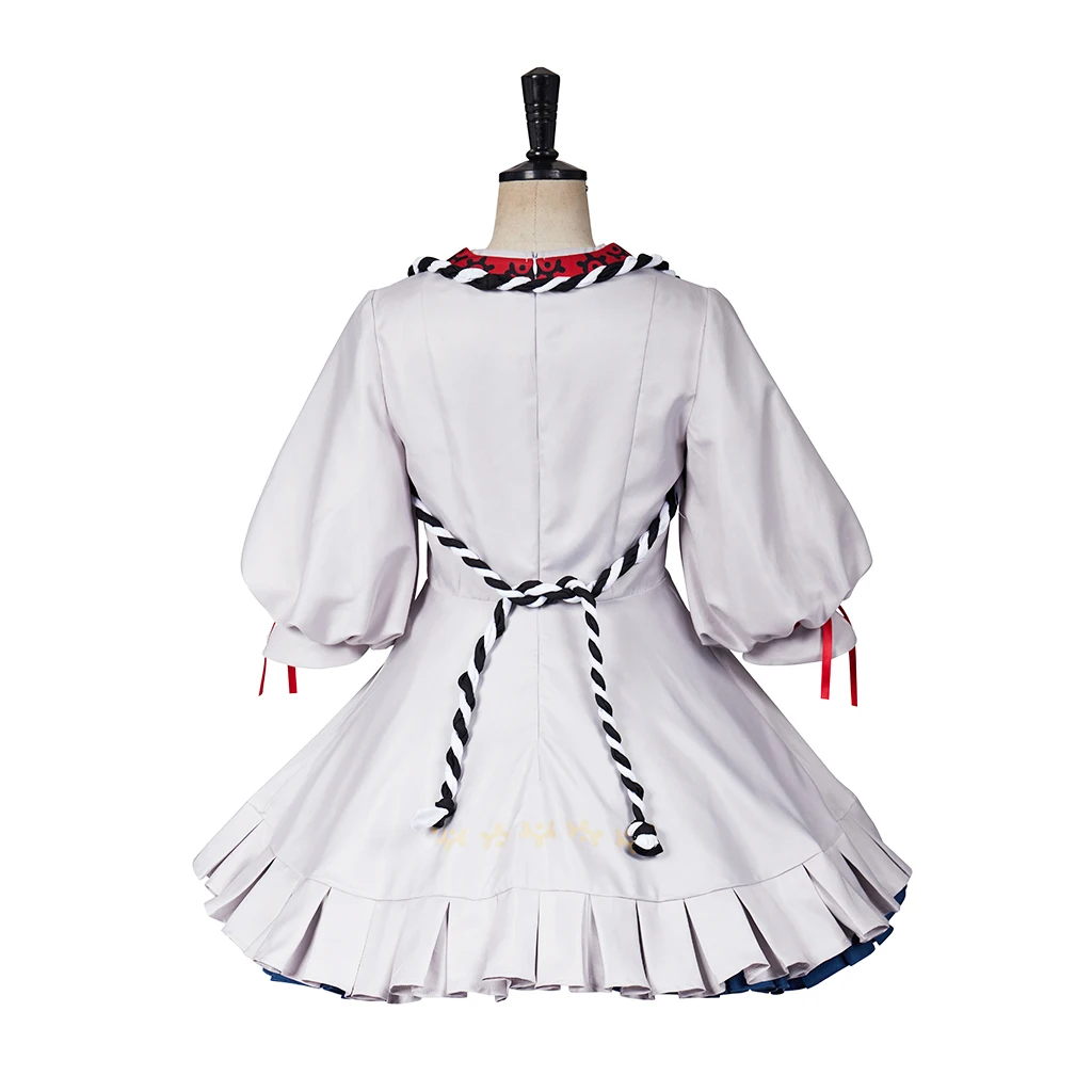 Botw Purah Cosplay Costume White Lolita Kimono Dress With Socks Halloween Carnival Costume