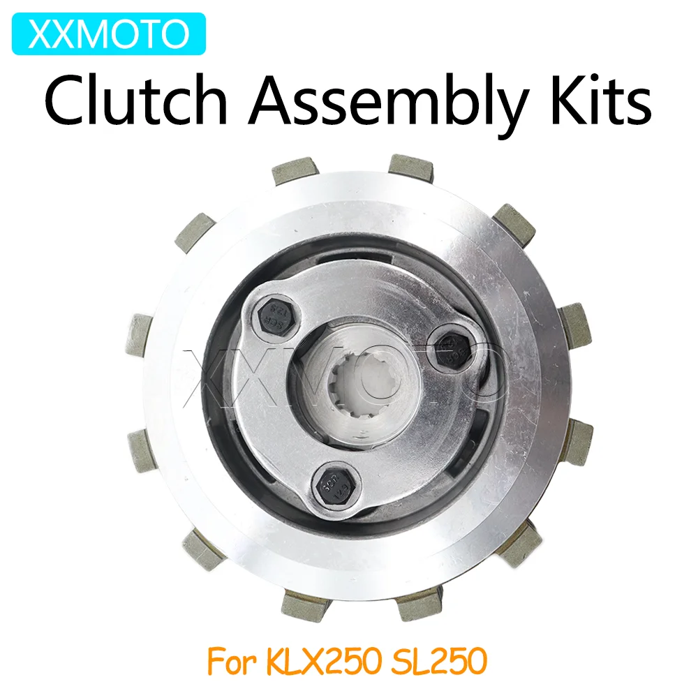 

For Kawasaki KLX250 SL250 KLX SL 250 Motorcycle Enigne Clutch Plates Assembly Drum Kits