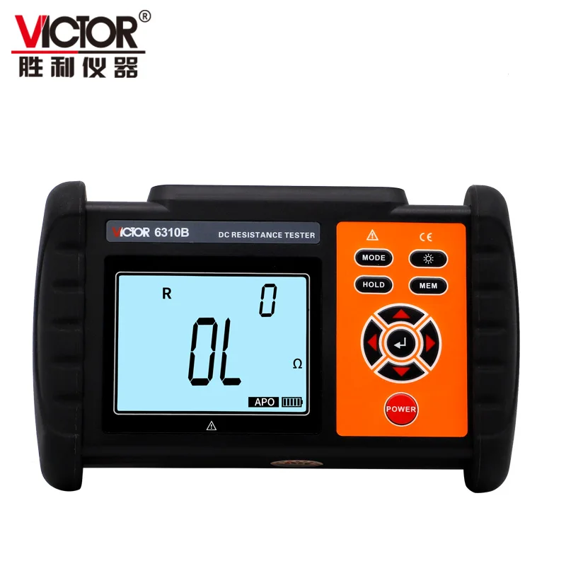 VICTOR  6310B DC Low Resistance Tester four-wire measurement 300k OHM USB data upload resolution 1uOHM