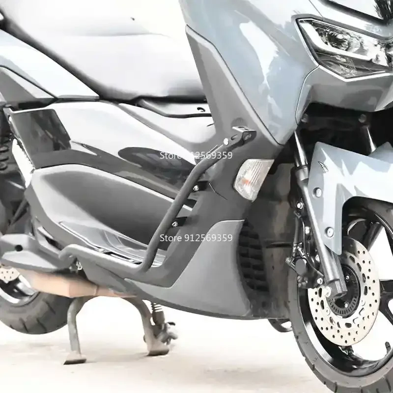 Suitable for Yamaha NMAX155 bumper folding backrest exhaust heat-resistant guard shelf luggage rack modification parts