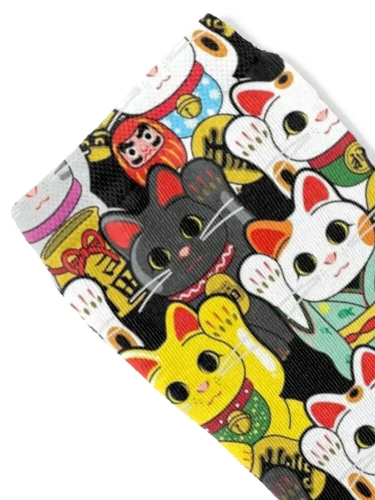 Lucky Cat / Maneki Neko Socks designer brand anime Socks Men Women's