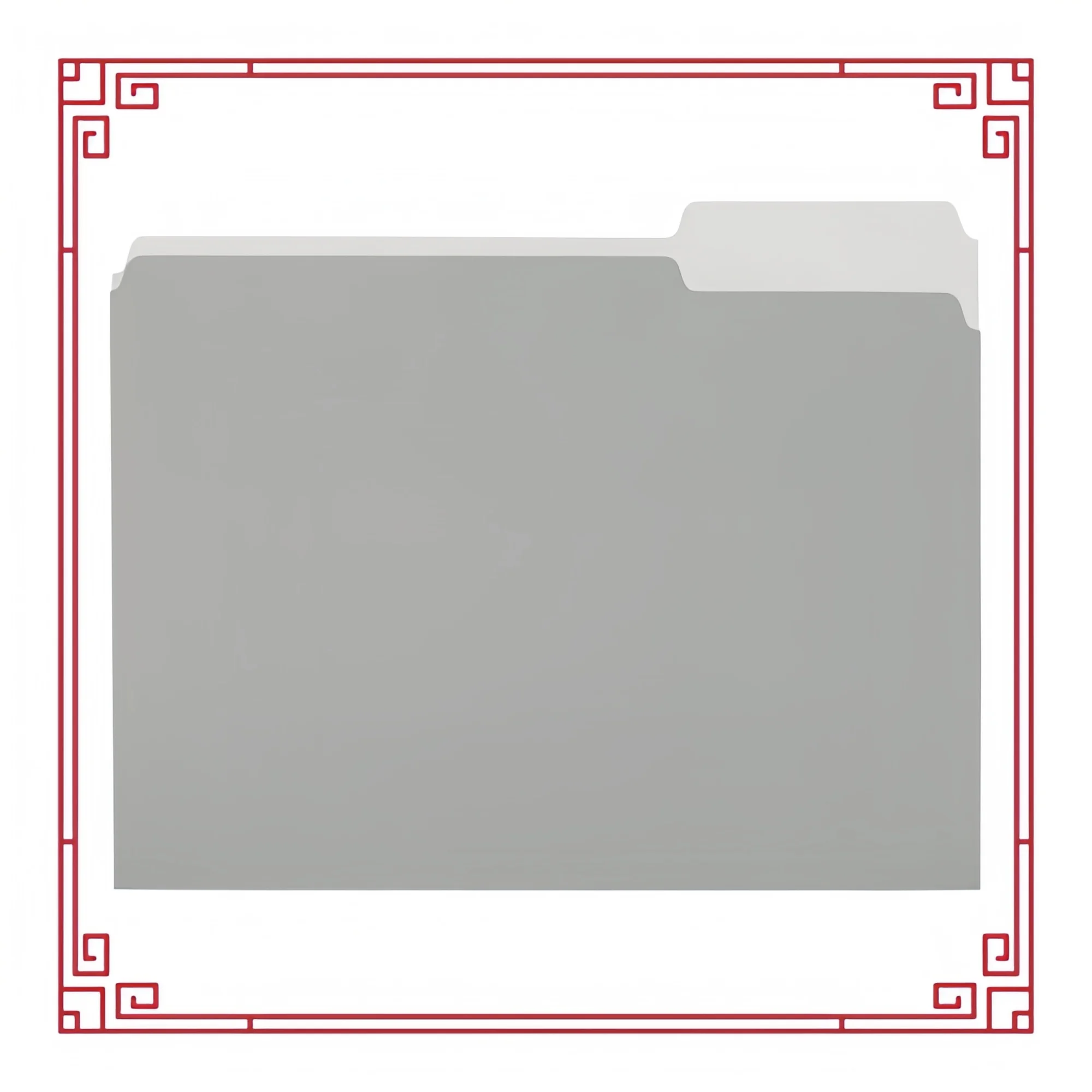 

Gray 1/3-Cut File Folders Letter Size - 36-Pack for Office Document Organization