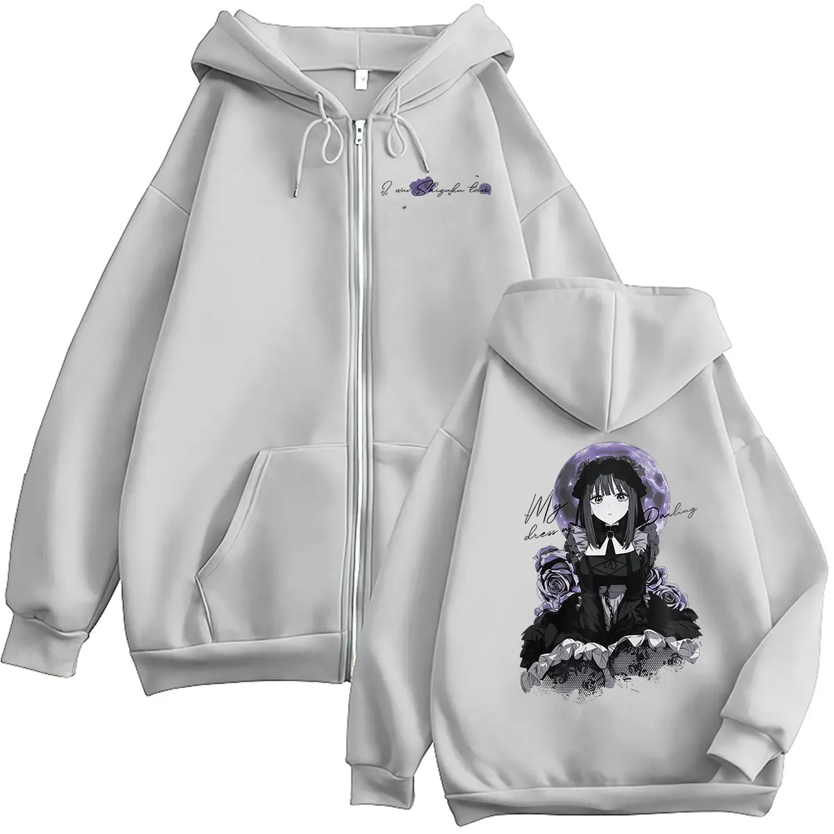 Anime Marin Kitagawa My Dress Up Darling Zipper Hoodie Men Women Kawai Fashion Fleece Pullover Coats Sweatshirts Streetwear Tops