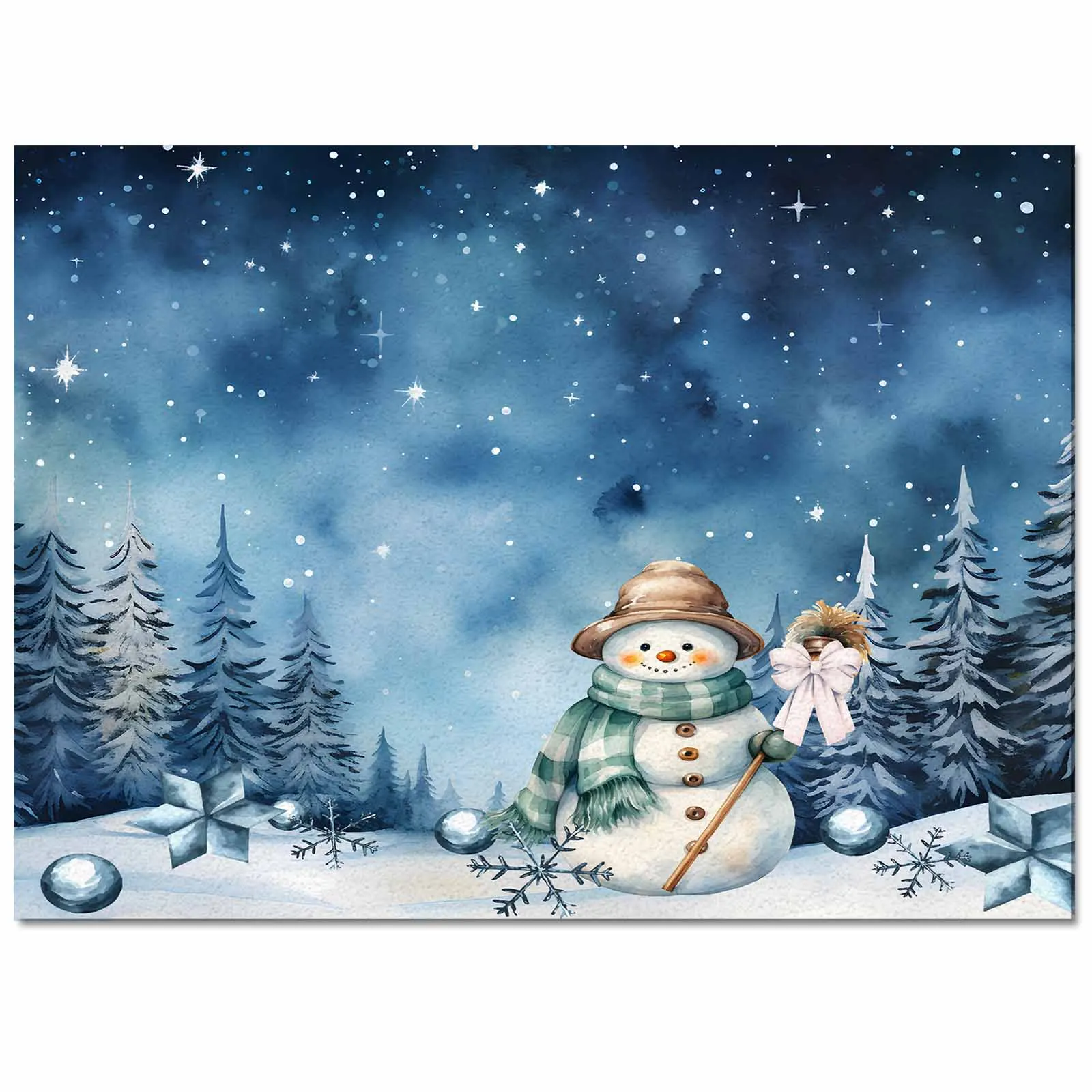 Starry Sky Forest Snow SceneBedroom Decor Washable Carpet Modern Style Carpets for Living Room Fluffy Soft Bedside Rug Home