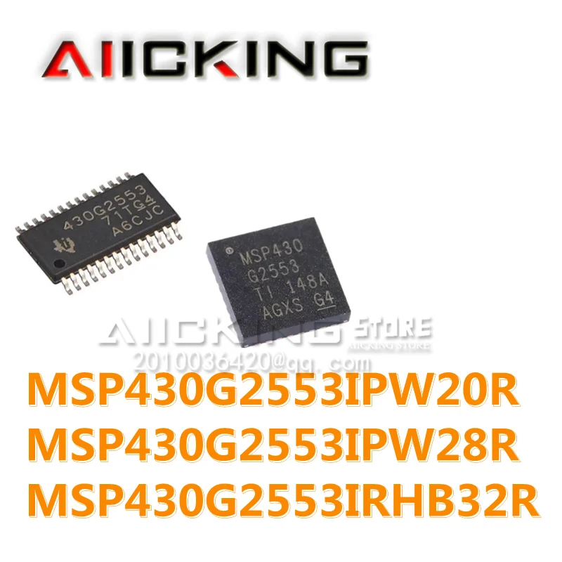 Chip IC Original de envío gratuito, en Stock, MSP430G2553IPW20R, MSP430G2553IRHB32R (5-50 piezas)