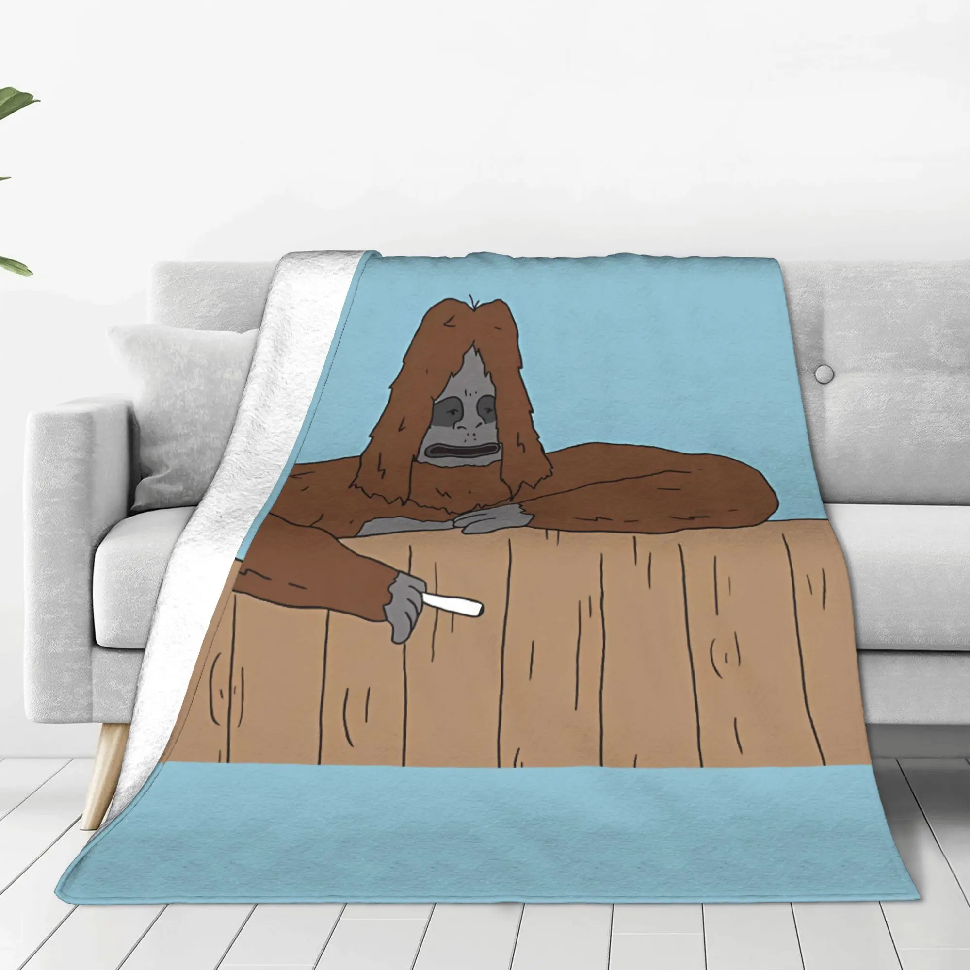 1PC Home Cute Room Decor Sassy Blanket Throw Blanket The Big Lez Show Novelty Warm Blanket All Season