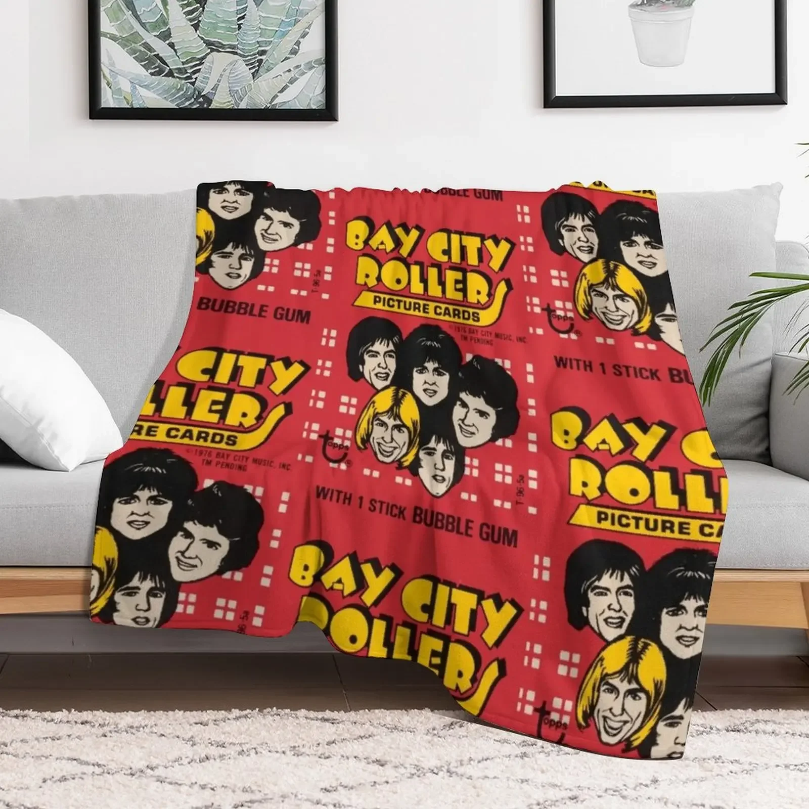 Bay City Rollers - S-A-T-U-R-D-A-Y NIGHT !! Throw Blanket Soft Plush Plaid anime Tourist Flannel Blankets