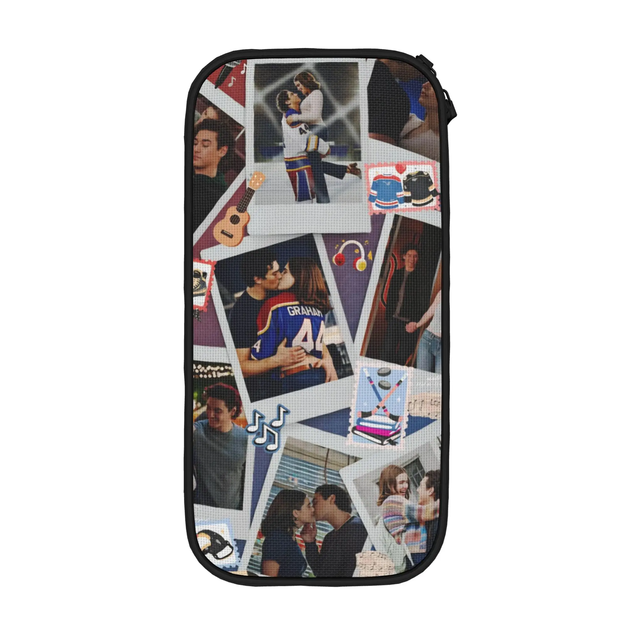 Off-Campus Hockey Romance Pencil Cases Fashion Pen Holder Bag Big Capacity Students School Zipper Pencil Pouch