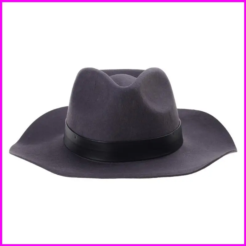 

Шерстяная фетровая ковбойская шляпа, костюм для взрослых, шляпа Fedora, вечерние головные уборы, панамская шляпа унисекс