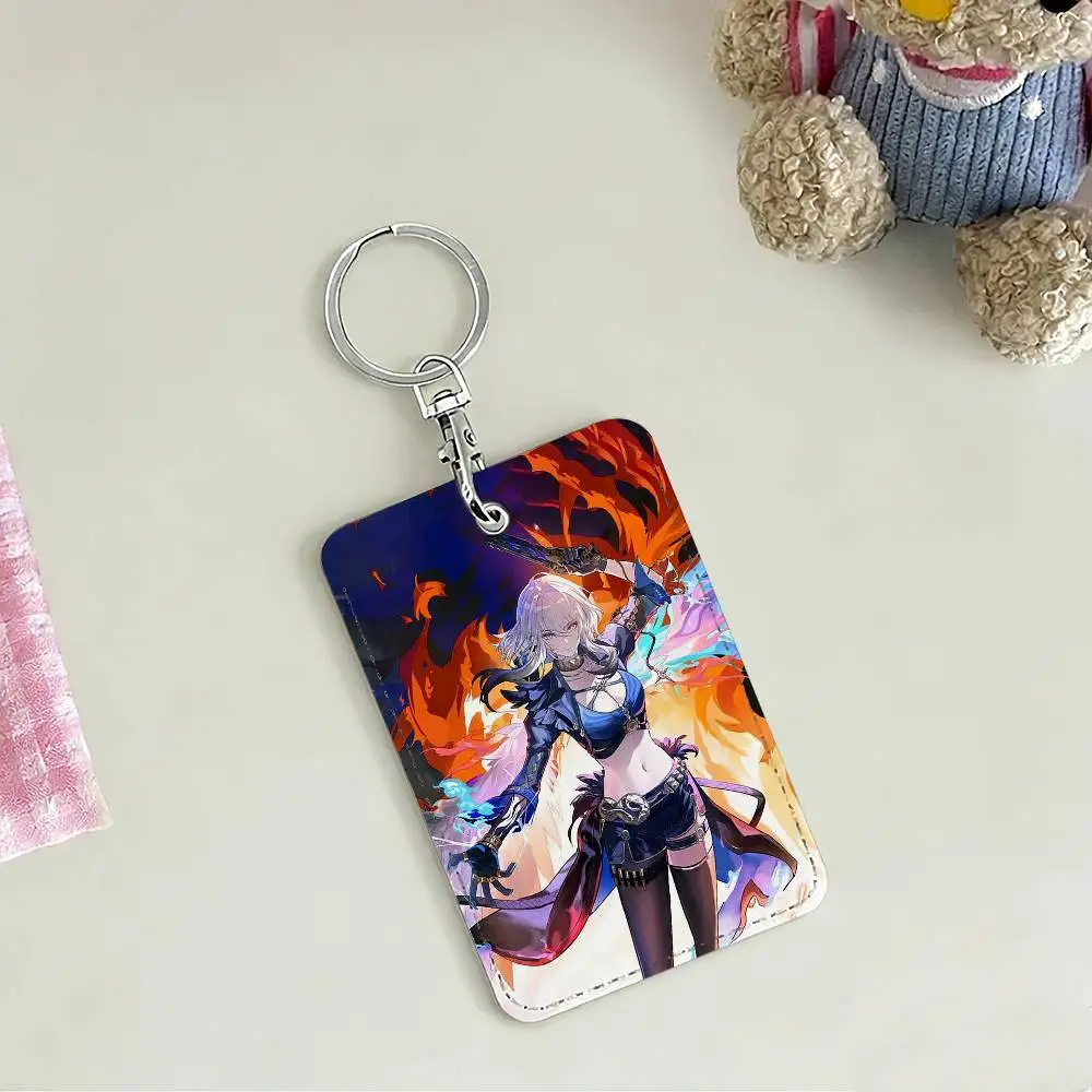 لعبة Wuthering Waves Galbrena حامل بطاقة المفاتيح حلقة رئيسية قفل الباب الوصول حافظة واقية للهدايا الأمنية #4