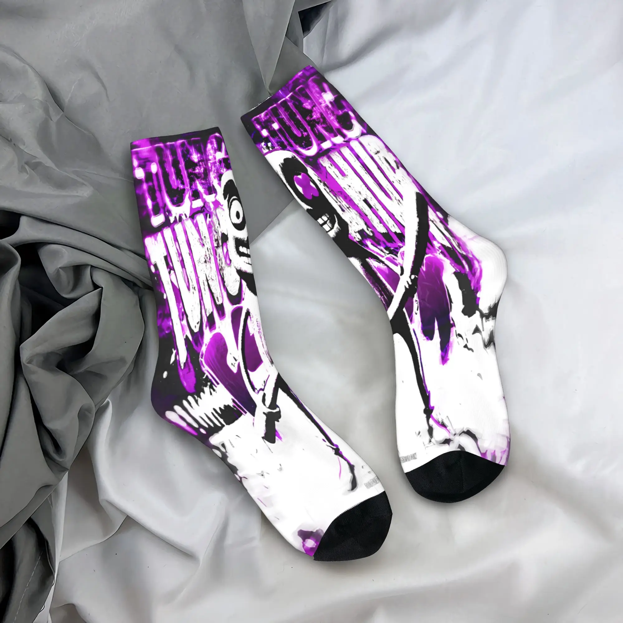 Calcetines Angel Tung Tung Saha para Otoño, Medias de Moda para Adultos, Calcetines Suaves y Transpirables para Hombre, Calcetines con Patrón para Escalar, Antibacterianos