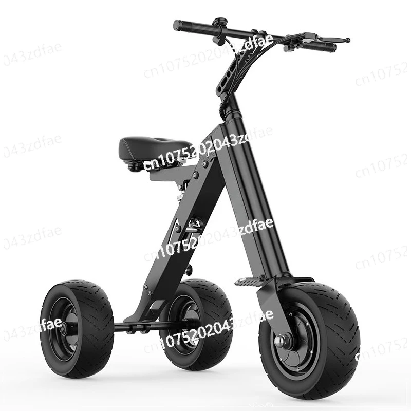 Foldable Scooter, Electric, Compact and Lightweight with Three Wheels, Mini Portable Commute