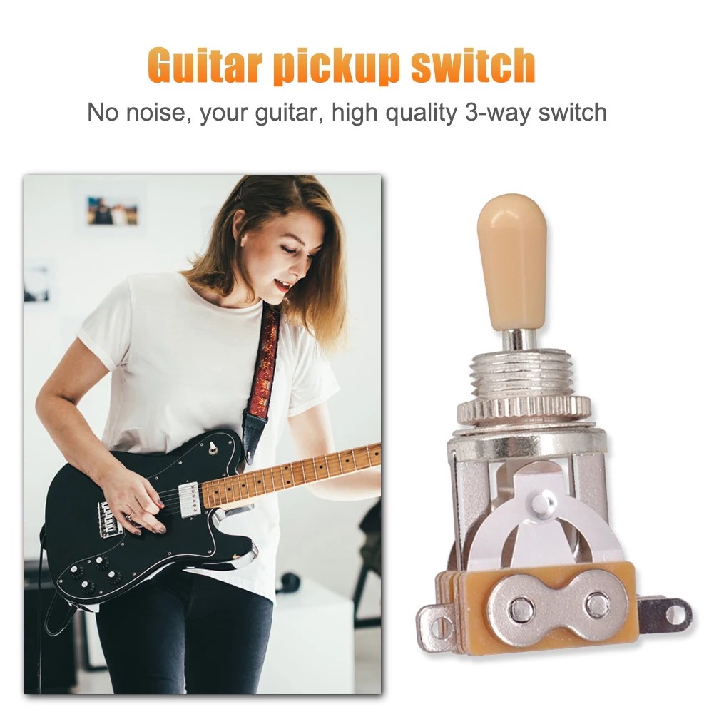 3 Way Guitar Selector Pickup Toggle Switch with Tip Cap for  Les Paul New Pickup Toggle Switch Musical Instruments Guitar Access