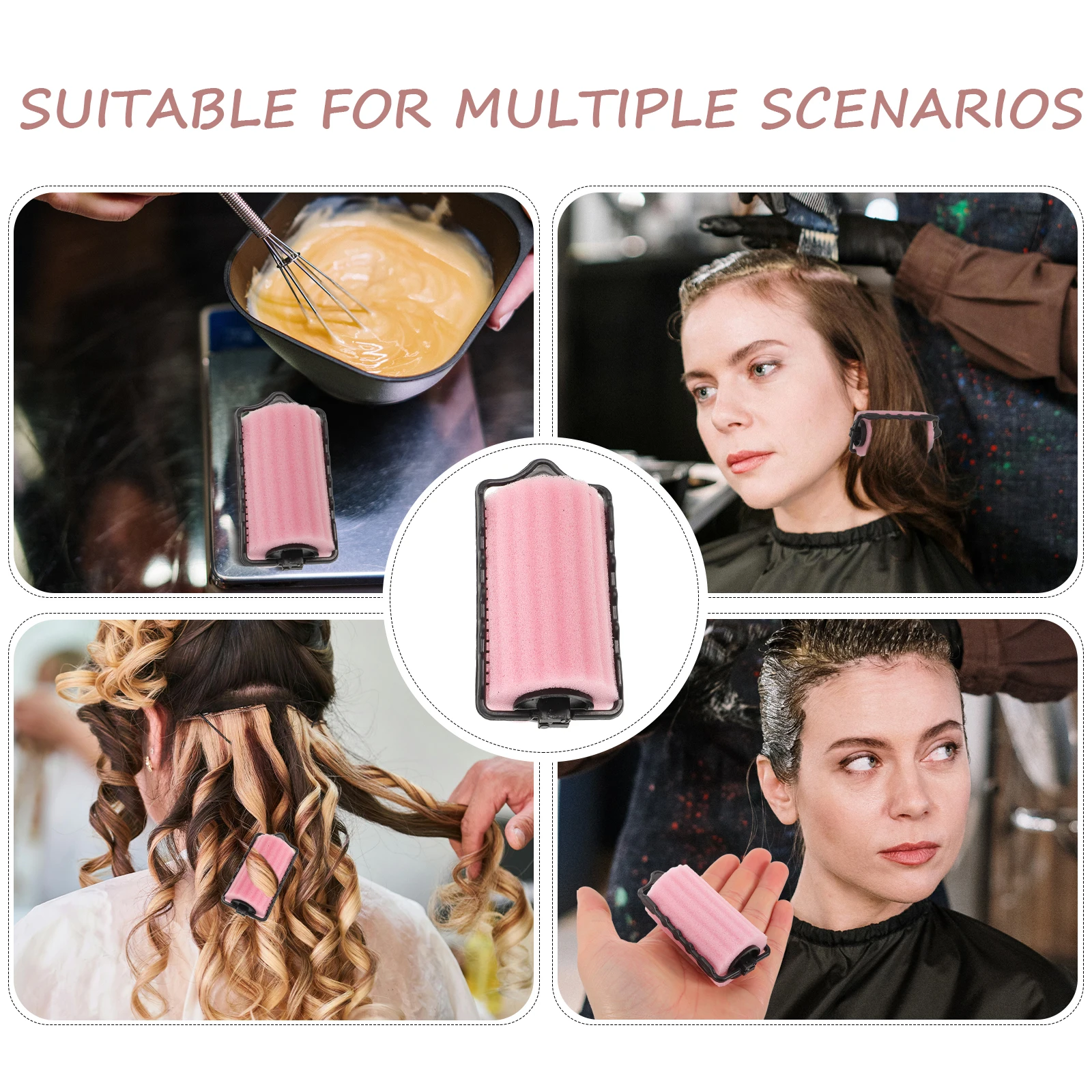 

8 Pcs Hair Curlers Foam Sponge Rollers 3 5cm Soft DIY Tool perm curlers hair rollers for volume sleeping foam sponge