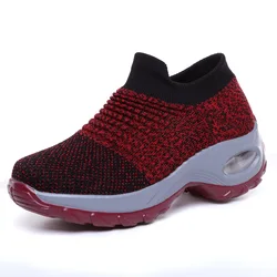 Woman Sneaker Walking Shoes 2024 Breathable Sock Shoes Outdoor Lightweight Breathable Women Casual Shoes Tennis Plus Size Spring