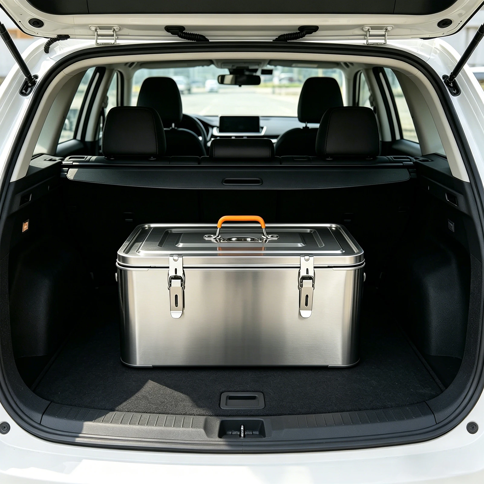 40/65L Insulated Stainless Steel Beverage Tub & Ice Container Cooler Bag Ice Chest 24-Hour Cooling Fishing Box Seafood Preservation Box